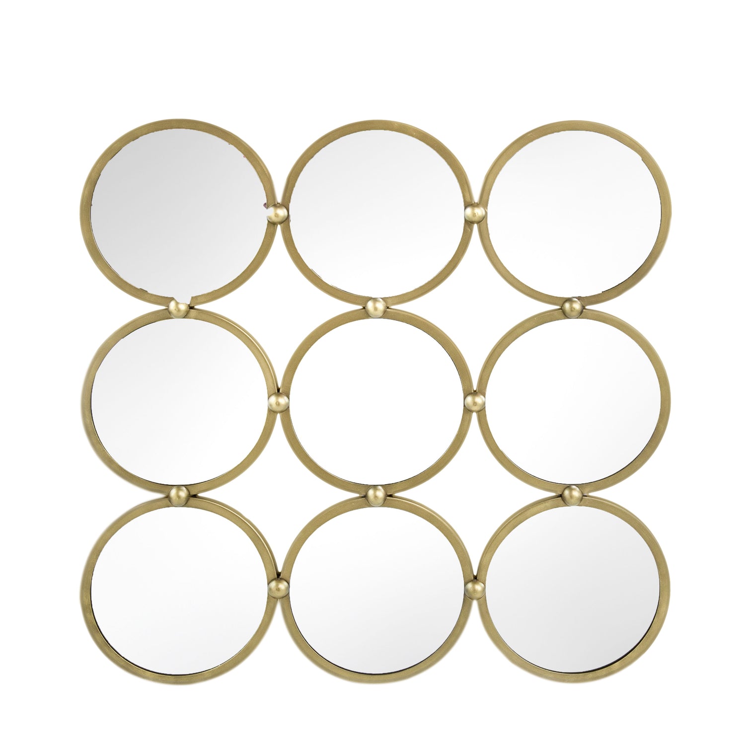 Contemporary Decorative Mirror With Mininalist Style For Bedroom, Liveroom &amp; Entryway - Champagne