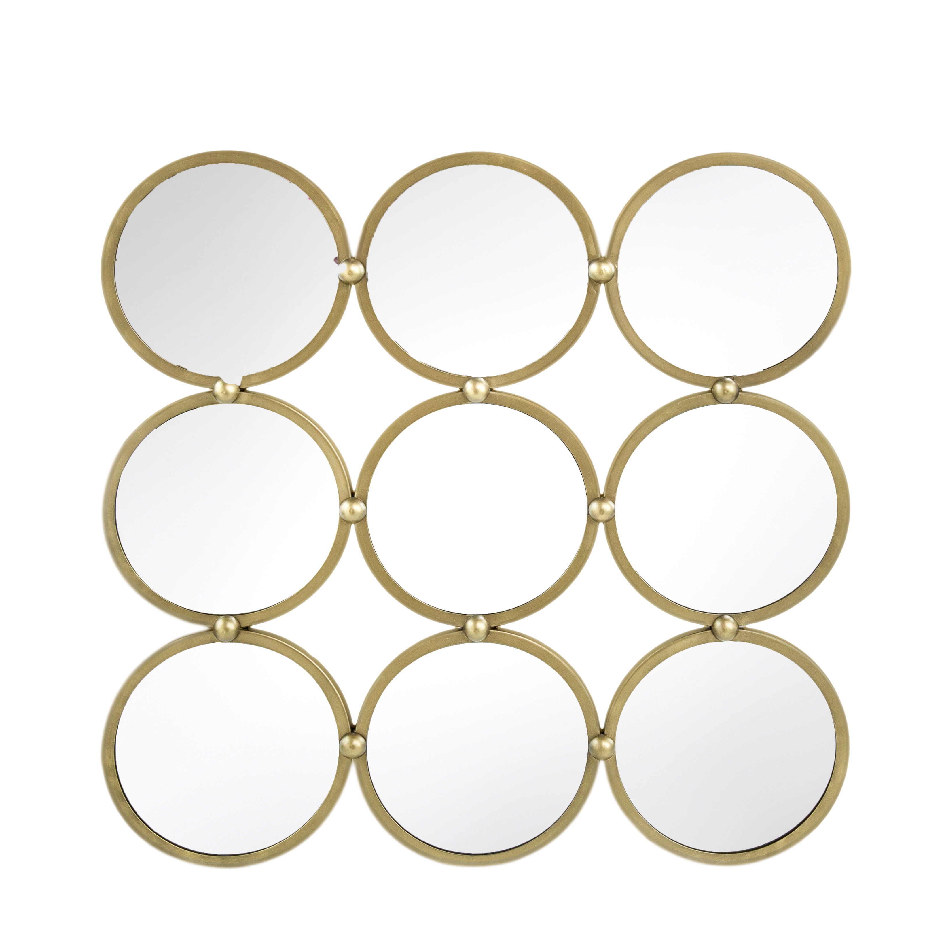Contemporary Decorative Mirror With Mininalist Style For Bedroom, Liveroom &amp; Entryway - Champagne
