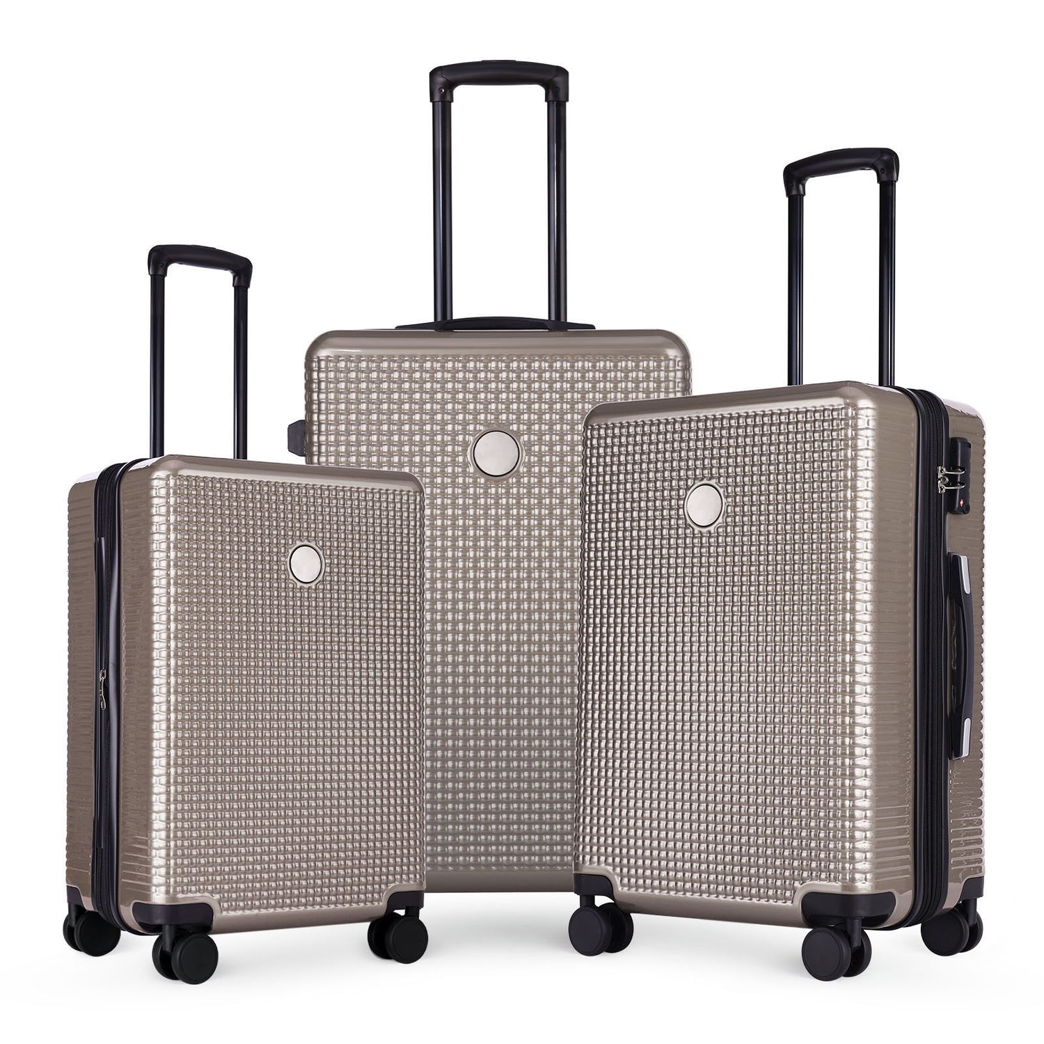 Luggage Sets 3 Piece Hardshell Suitcases With Wheels, Lightweight Expandable Travel Luggage With Tsa Lock, Carry-On, Checked Luggage (20&quot; 24&quot; 28&quot;)