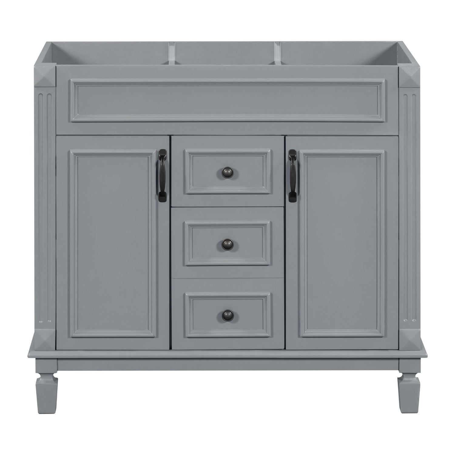 Bathroom Vanity Cabinet With 2 Soft Closing Doors And 2 Drawers