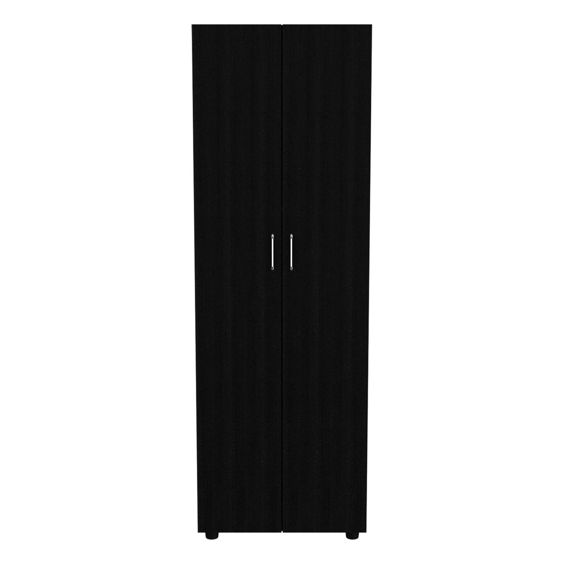 Armoire Organiser, Two Shelves, Rod, Double Door Cabinet Armoire