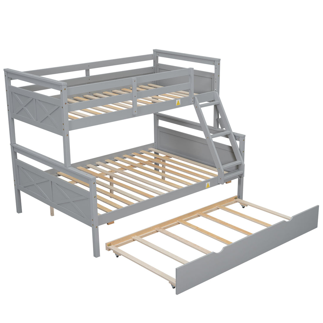 Bunk Bed &amp; Ladder And Safety Guardrail