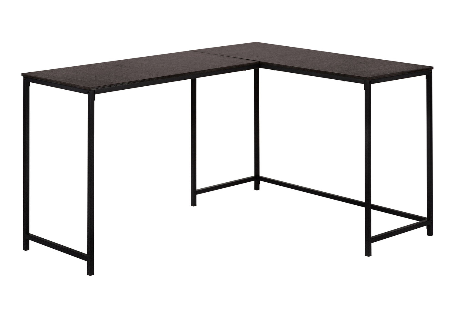 Computer Desk, Home Office, Corner, L Shape, Laptop, Marble Look Contemporary &amp; Modern