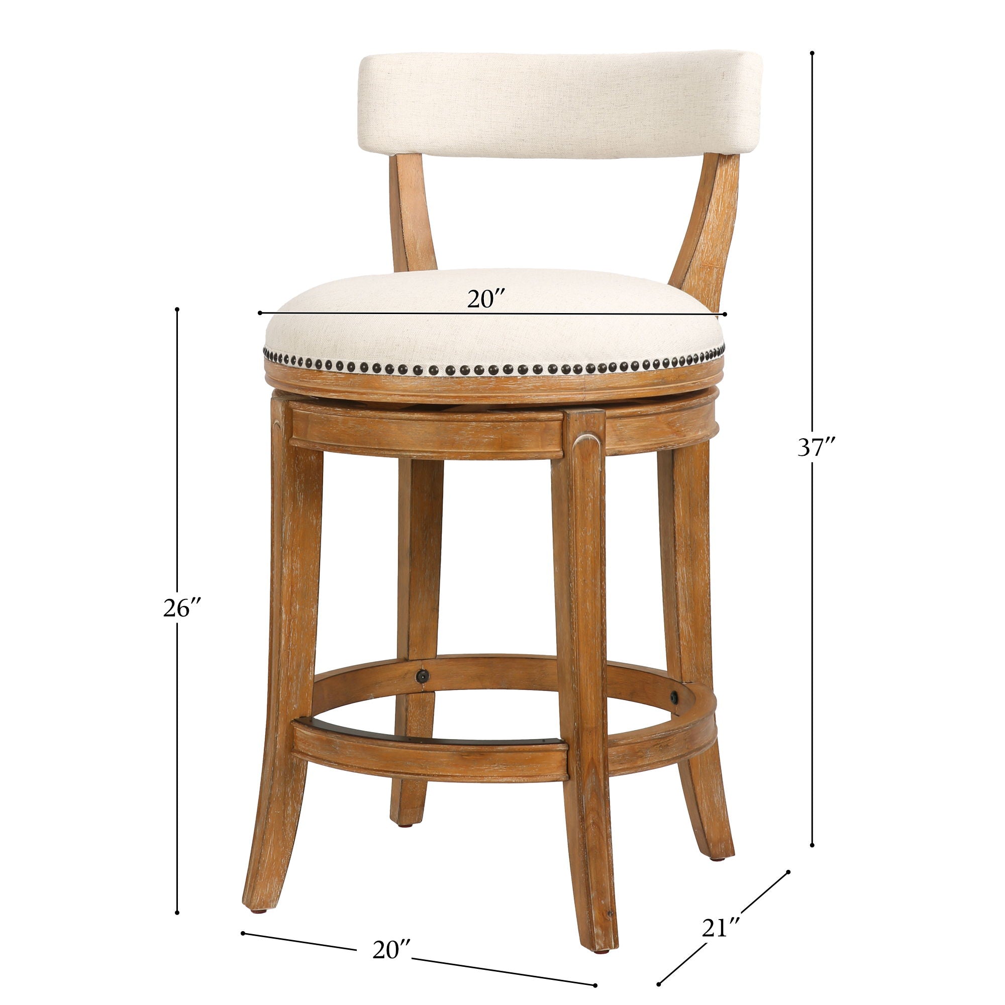 Stool &amp; Upholstered Seat And Back