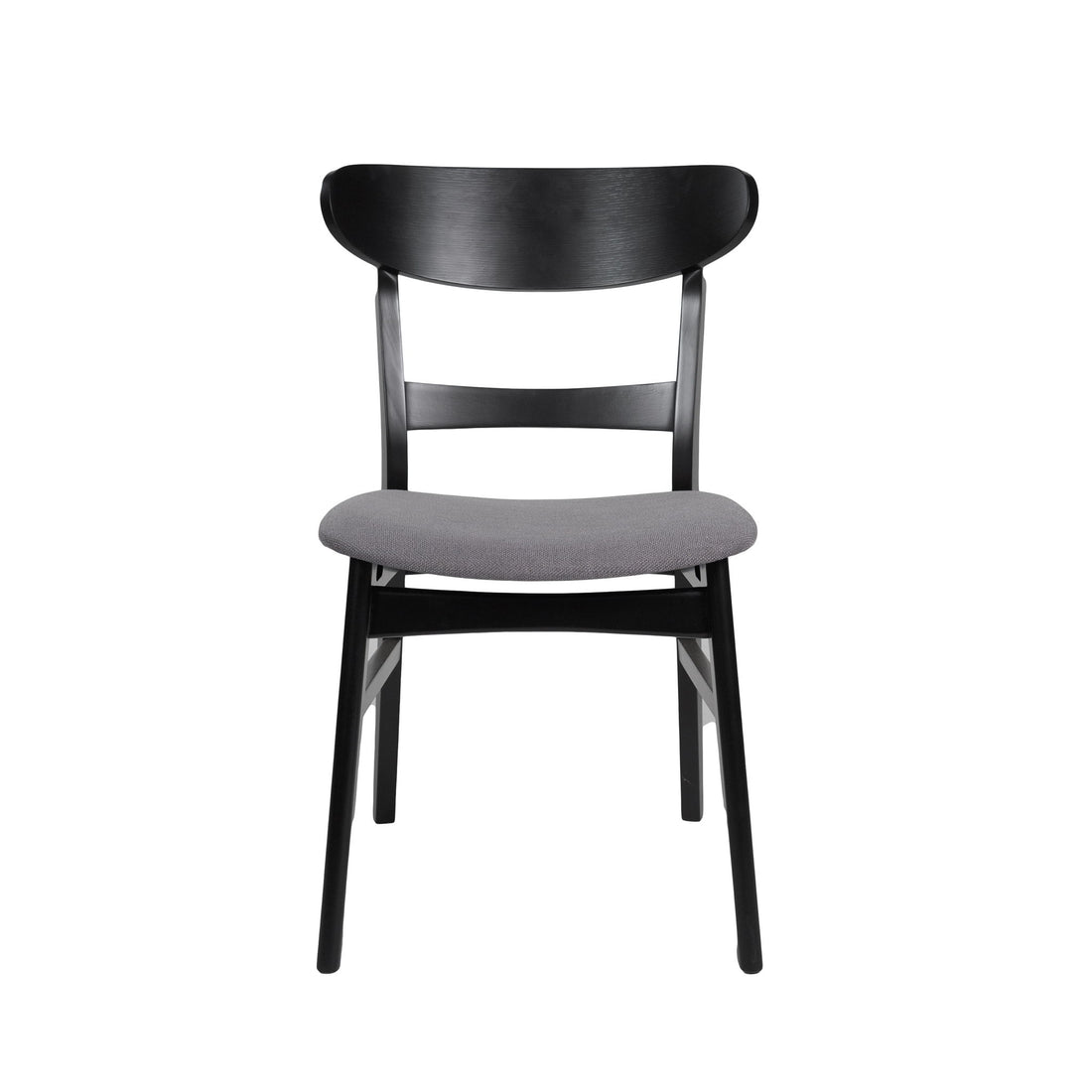 Modern Dining Chair With Upholstered Seat And Wood Frame