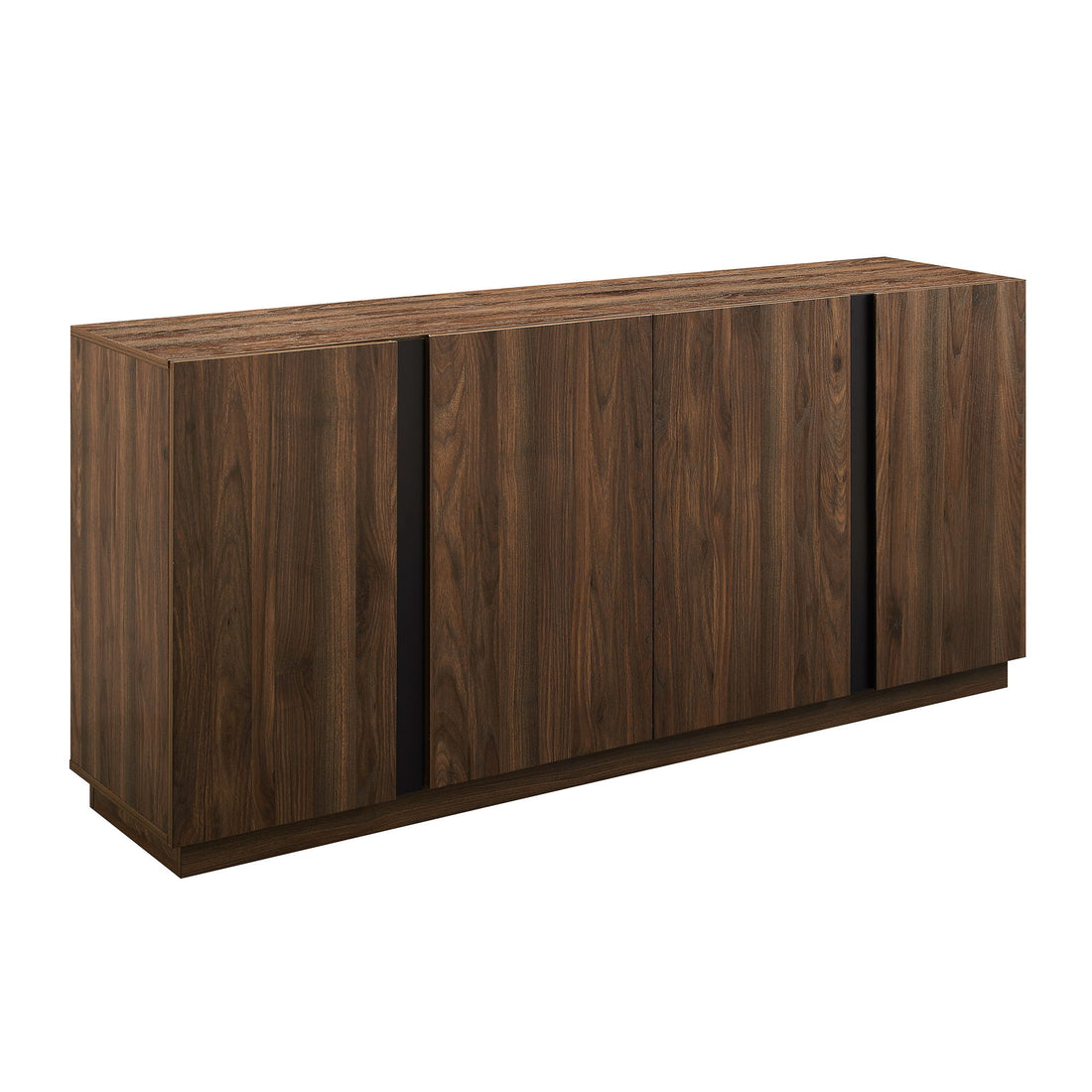 Mid-Century Modern 3 Drawer Low TV Stand For TVs Up To 80&quot;