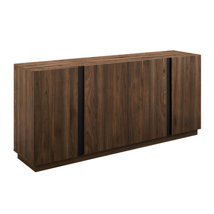Mid-Century Modern 3 Drawer Low TV Stand For TVs Up To 80&quot;