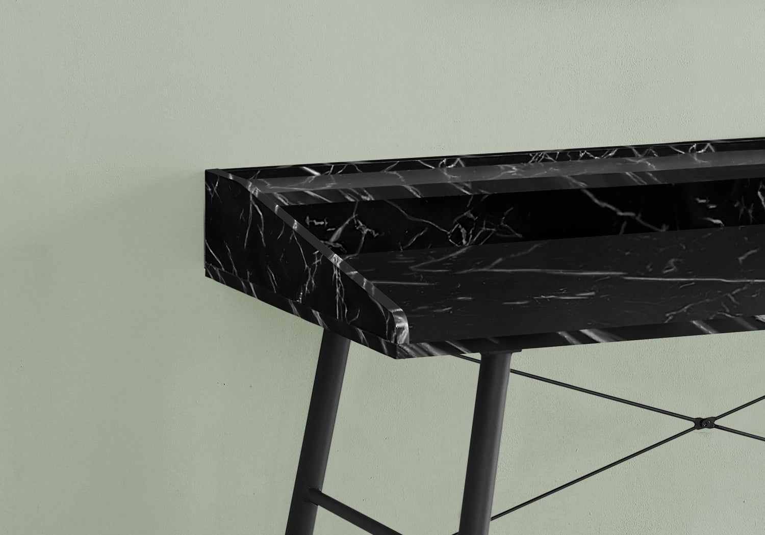 Computer Desk For Home Office, Laptop Storage Shelves, Contemporary &amp; Modern