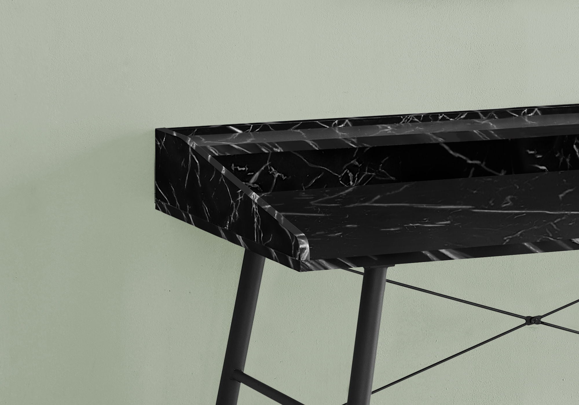 Computer Desk For Home Office, Laptop Storage Shelves, Contemporary &amp; Modern