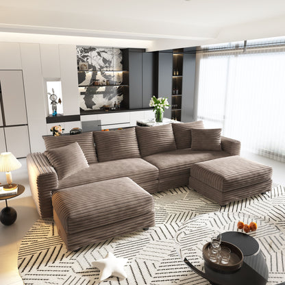 Modern Comfy Upholstered Sofa Cloud Couch &amp; Deep Seat Couches
