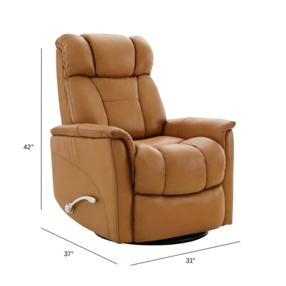 Bentley - Swivel Glider Recliner With Manual Adjustable Headrest &amp; Footrest