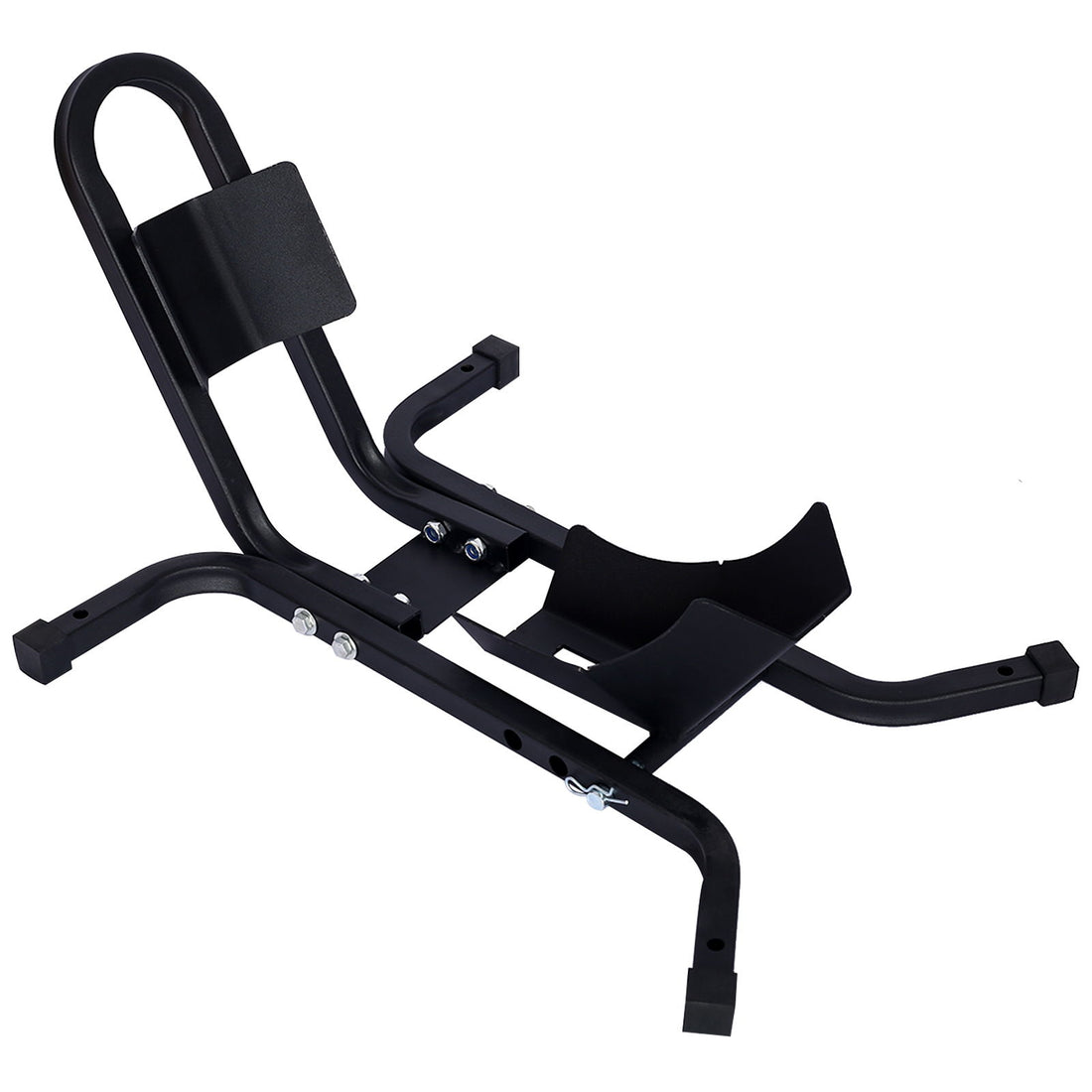 Heavy Duty Motorcycle Front Tire Chock For 17&quot; 21&quot; Wheels Stand 1200 Lbs Capacity - Black