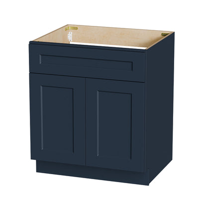 Shaker Base Cabinet With Soft-Close Drawer &amp; Double Doors, Adjustable Shelf