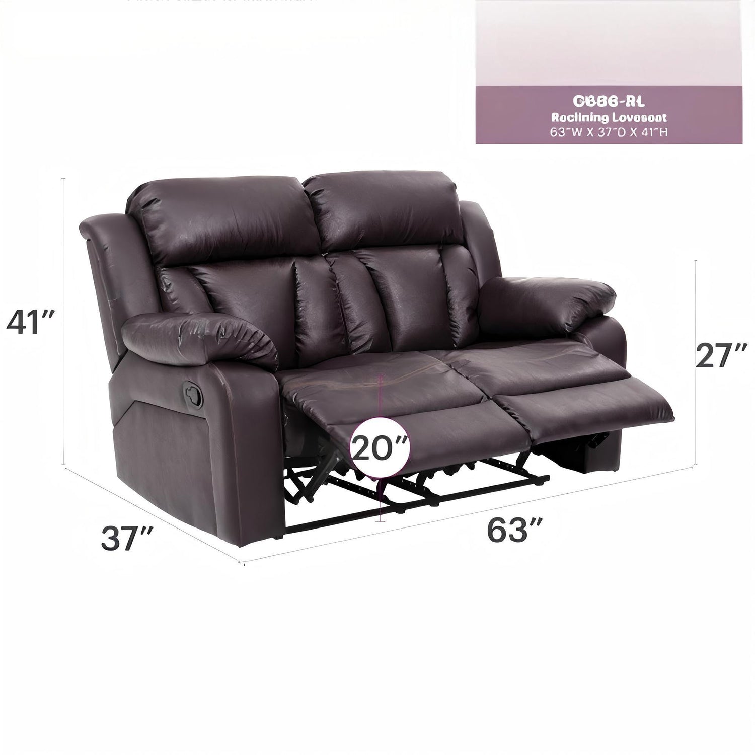 Cozy Padded Love Seat For Relaxation