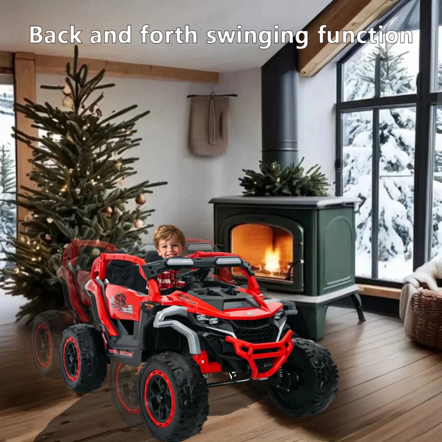 Ride On Kids Electric Truck With Remote Control, Front &amp; Rear Suspension