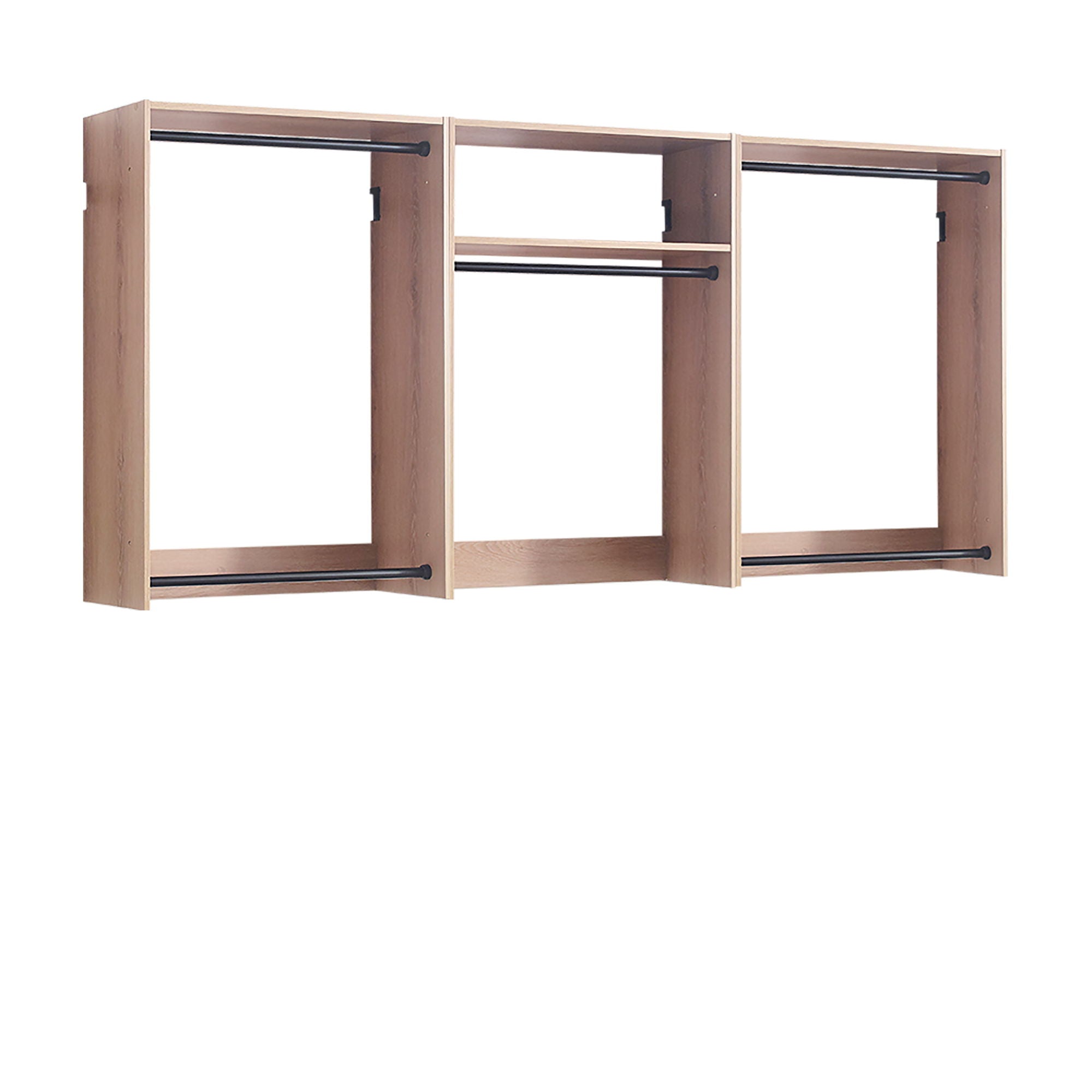 Devi - Wall Mounted Wood Closet System &amp; Modular Design