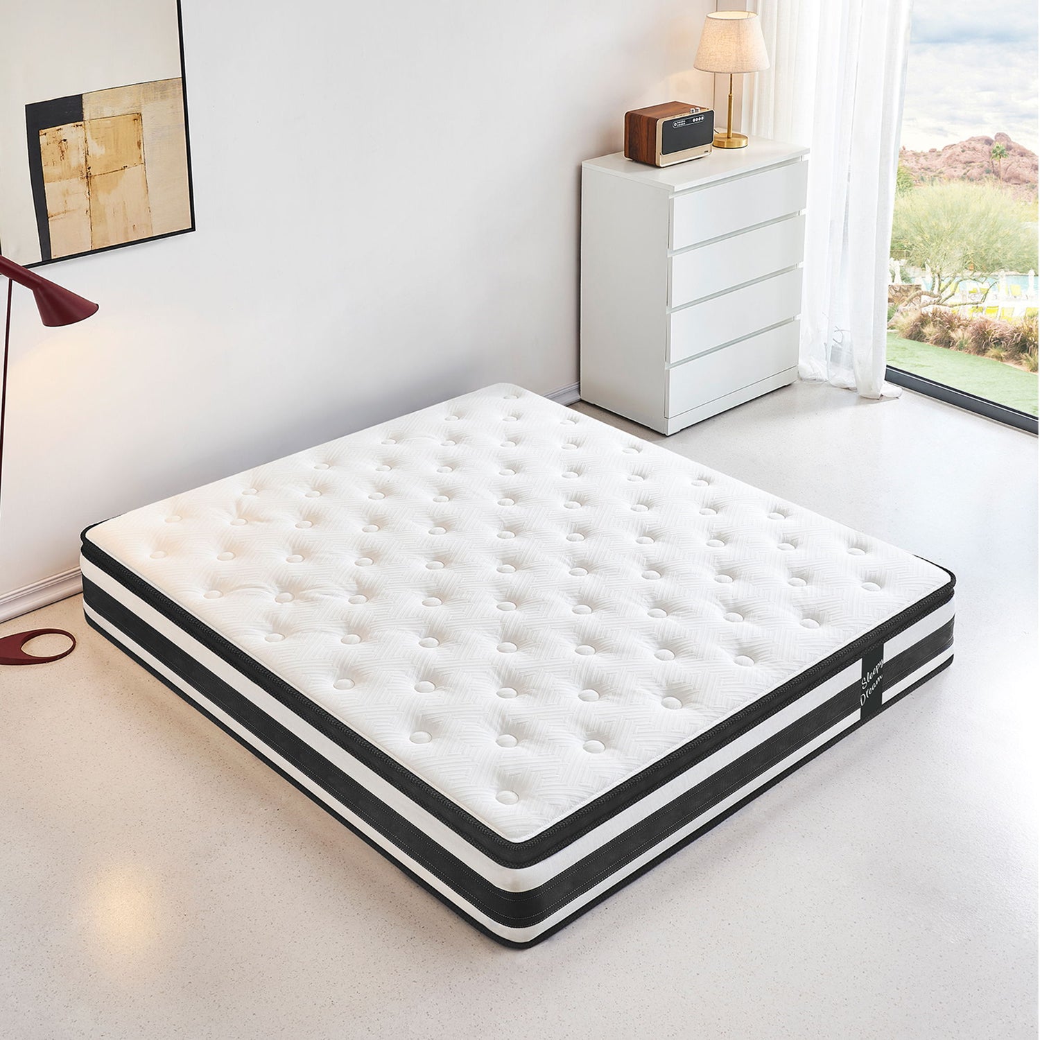 12&quot; Breathable Hybrid Mattress, Memory Foam, Individual Pocket Springs