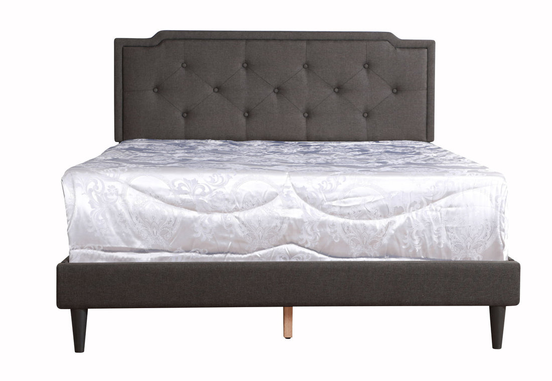 Deb - Queen Bed Button Tufted - Black