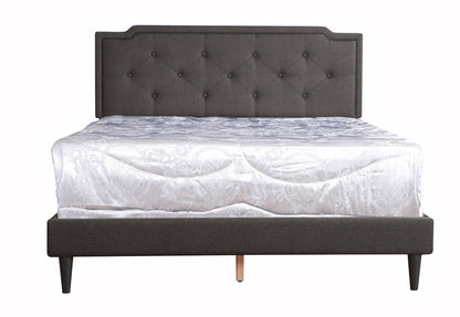 Deb - Queen Bed Button Tufted - Black