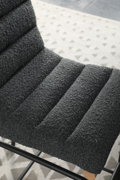 Lahni - 17&quot; Boucle Fabric Counter Height Chair
