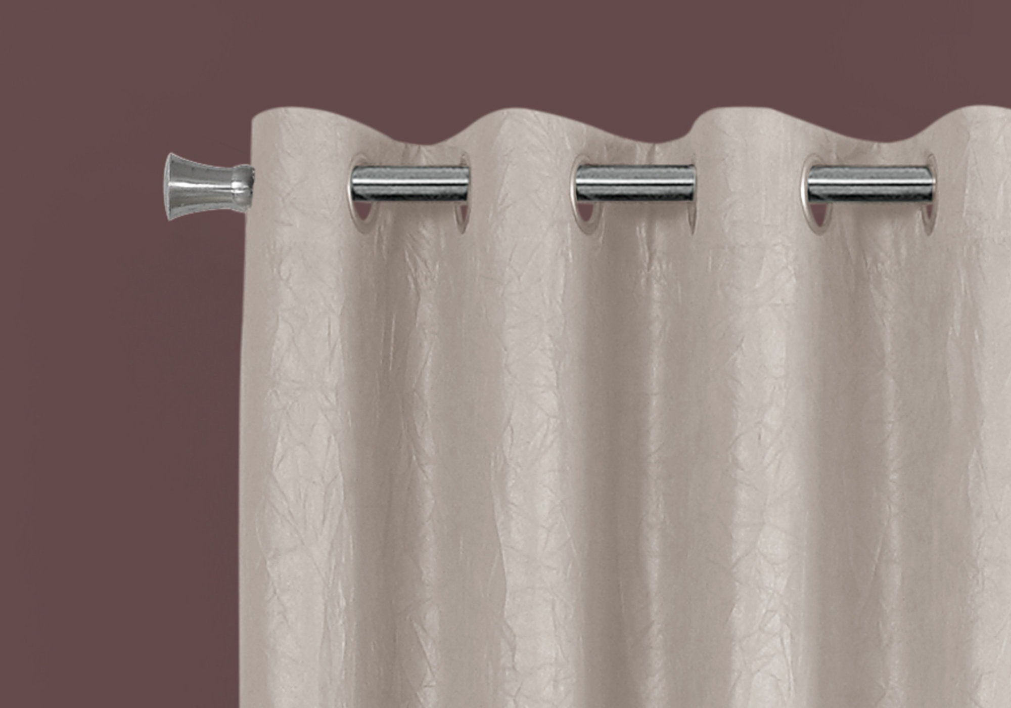 2 Pieces Set, Curtain Panel, Room Darkening, Grommet, Contemporary &amp; Modern