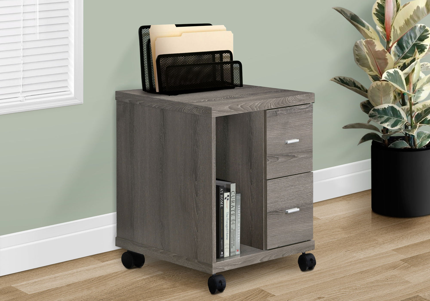 Office, File Cabinet, Printer Cart, Rolling File Cabinet, Mobile, Storage, Contemporary &amp; Modern