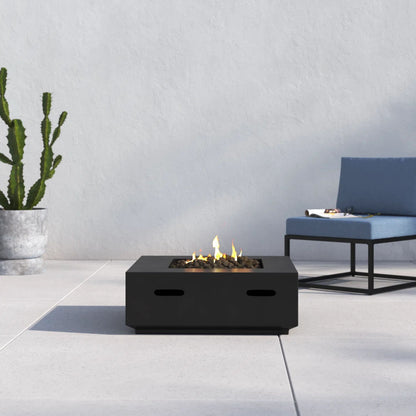 Reinforced - Propane &amp; Gas Fire Pit Table - Charcoal