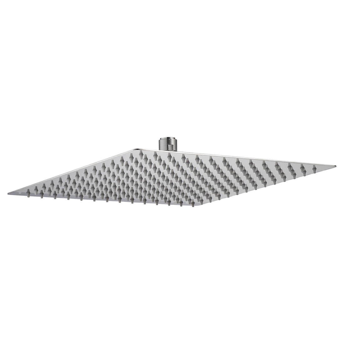 16" Square Rainfall Shower Head Fixed Wall Mount With Full Body Coverage &amp; Self Cleaning Silicone Nozzles