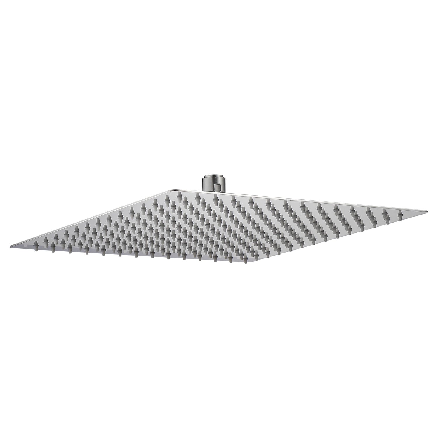 16" Square Rainfall Shower Head Fixed Wall Mount With Full Body Coverage &amp; Self Cleaning Silicone Nozzles
