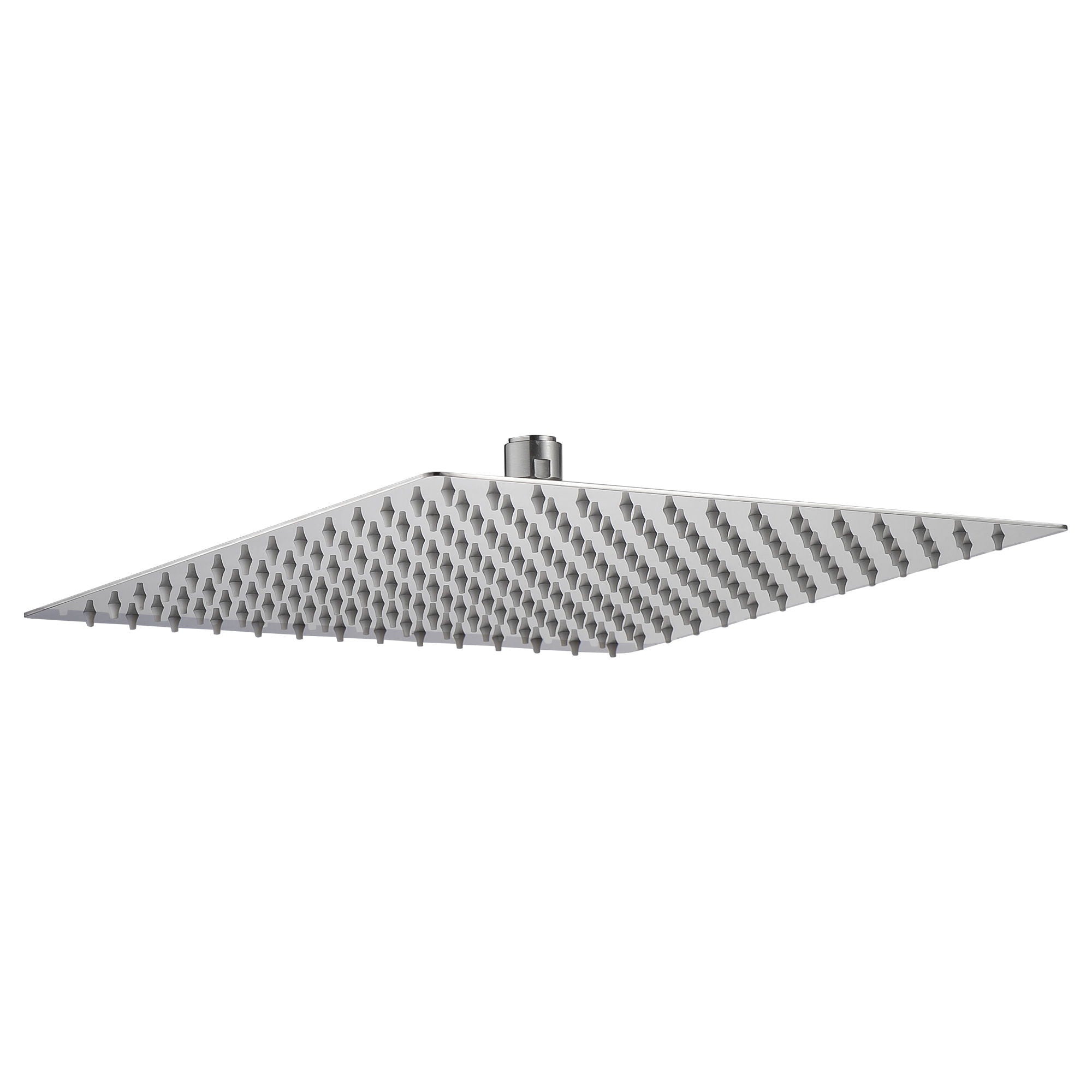 16" Square Rainfall Shower Head Fixed Wall Mount With Full Body Coverage &amp; Self Cleaning Silicone Nozzles