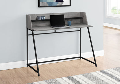 Computer Desk For Home Office, Laptop, Storage Shelves, Marble Look Contemporary &amp; Modern