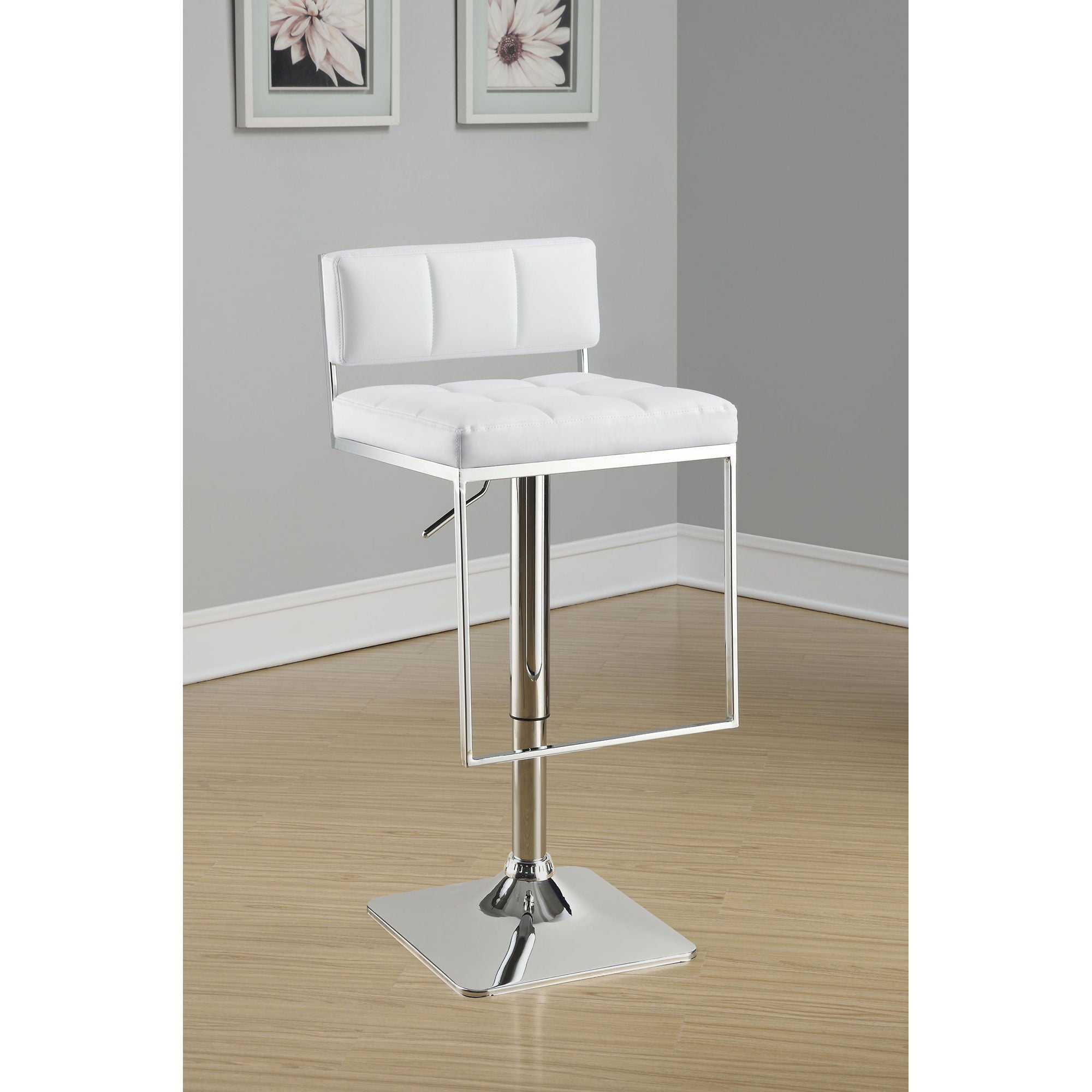Alameda - Adjustable Bar Stool - White