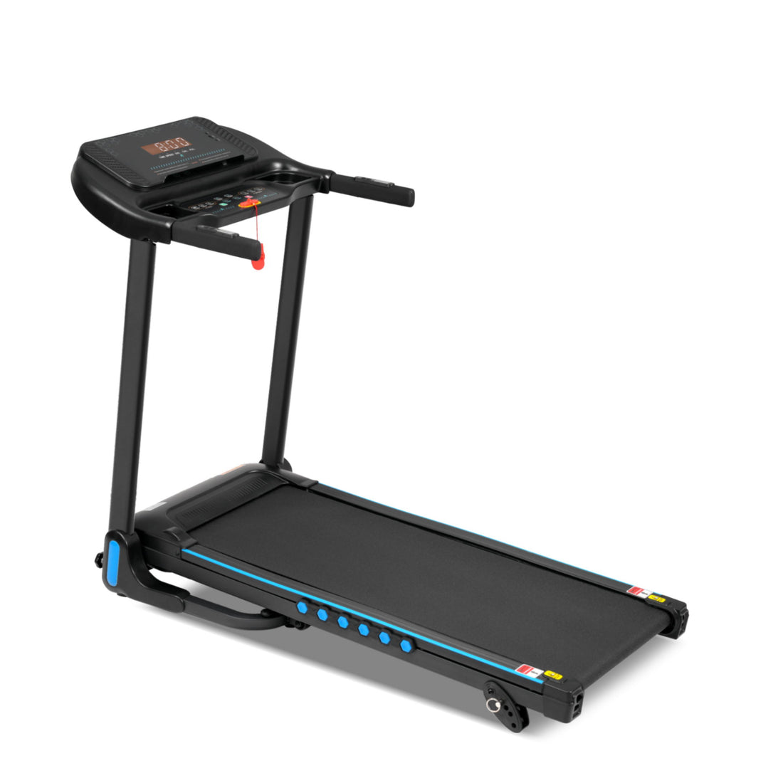 Incline Treadmill For Running &amp; Walking, Hydraulic System Auto Folding With Type C &amp; USB Charge For Android, 10Mph, Bluetooth Speaker - Black