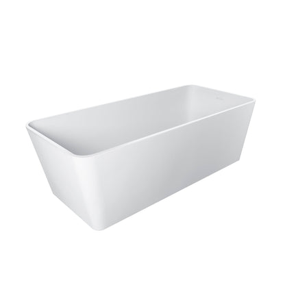 Freestandingn And Solid Surface, Soaking Bathtub For Bathroom - Matte White