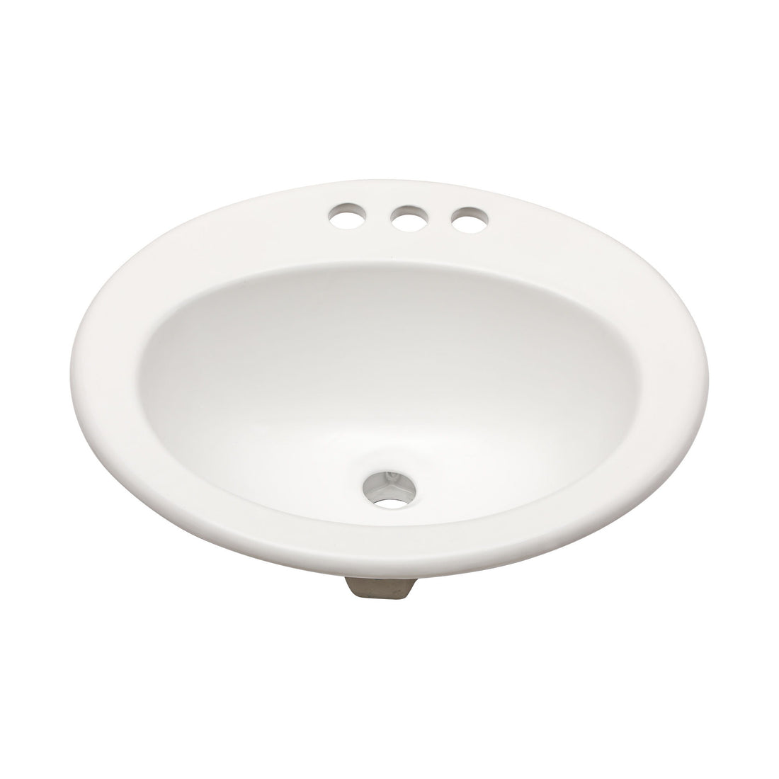 20 X 18&quot; Modern Ceramic Oval Undermount Bathroom Sink With 3 Faucet Holes - White