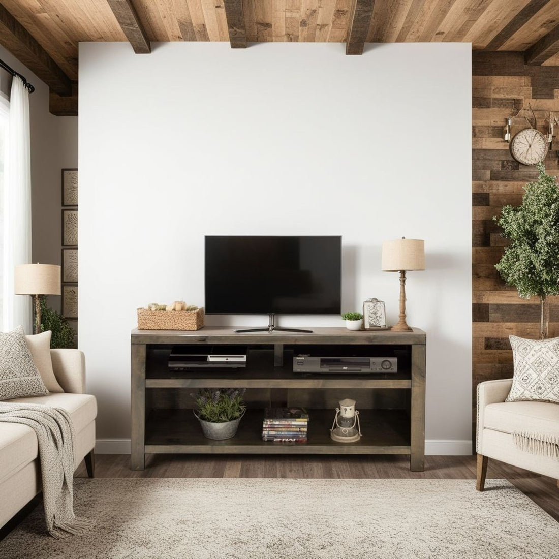 Joshua Creek - TV Stand For TVs Up To 55&quot; - Barnwood