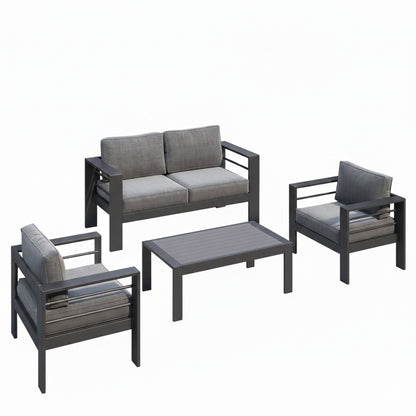 Outdoor Patio Set, All-Weather &amp; Thick Cushions
