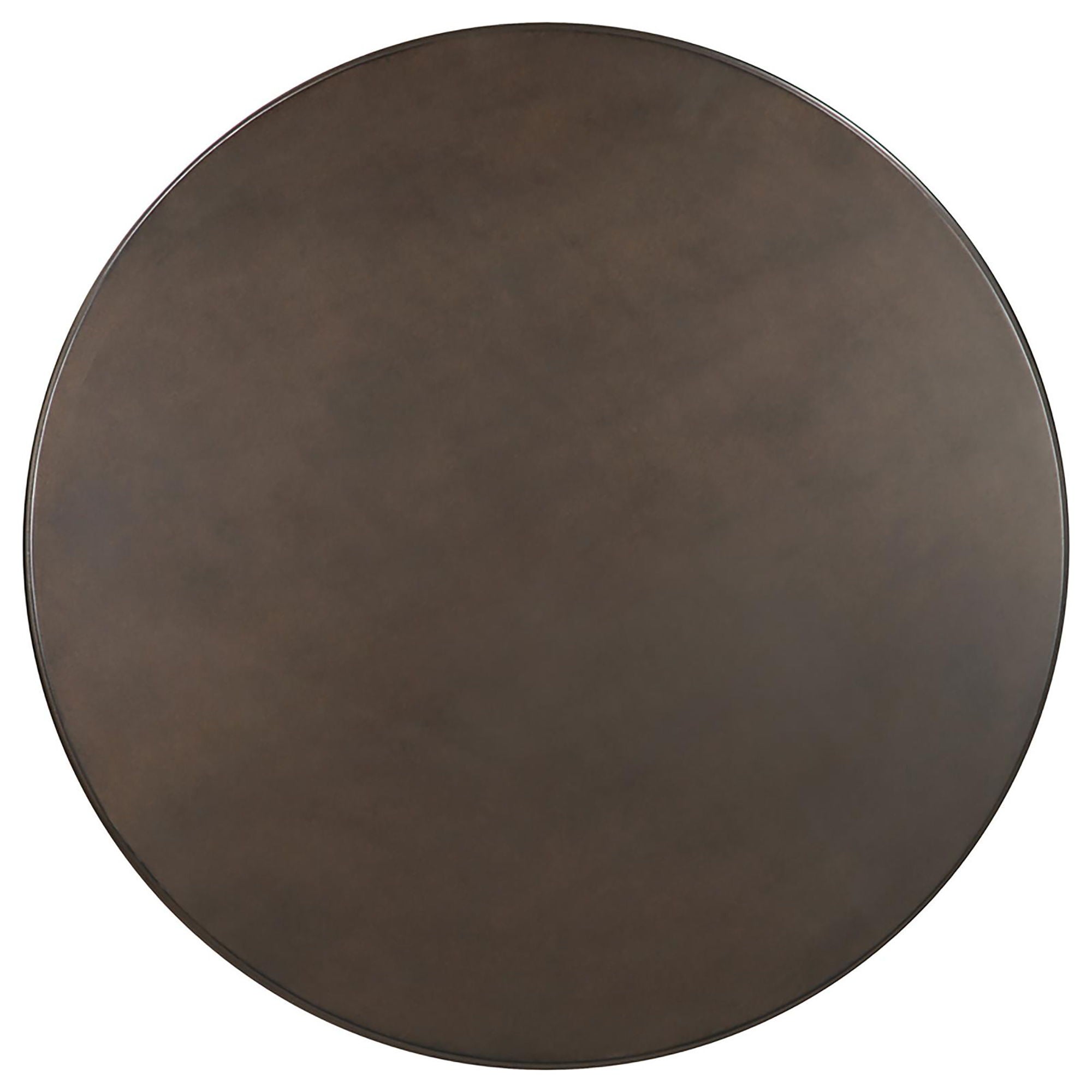 Round Dining Table &amp; Pedestal Base - Brown