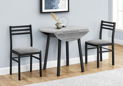 3 Pieces Dining Table Set, Small, Drop Leaf, Contemporary &amp; Modern