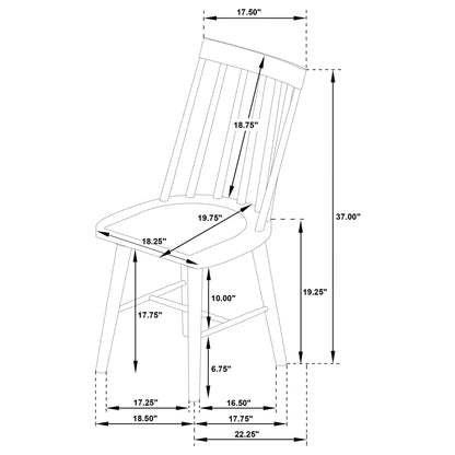 Carlos - Windsor Style Dining Side Chair (Set of 2)