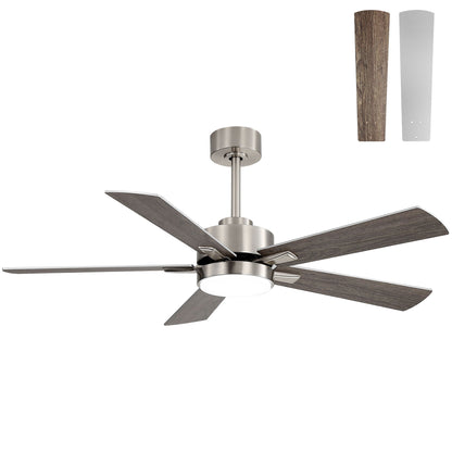 Reversible DC Motor Ceiling Fan With Dimmable LED Light For Living Room