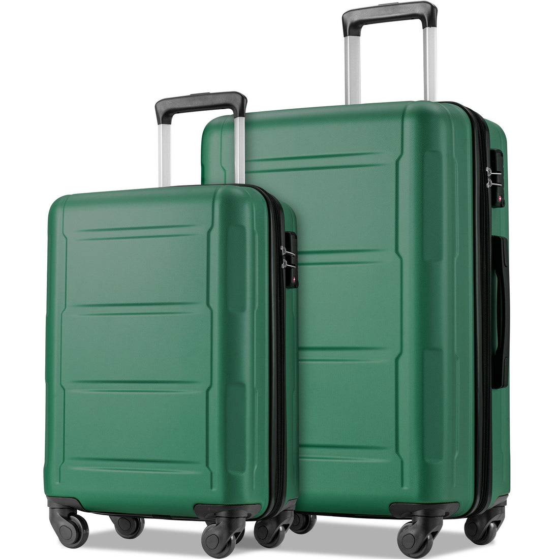 Expanable Spinner Wheel 2 Piece Luggage Set ABS Lightweight Suitcase With Tsa Lock 20&quot; / 28&quot;
