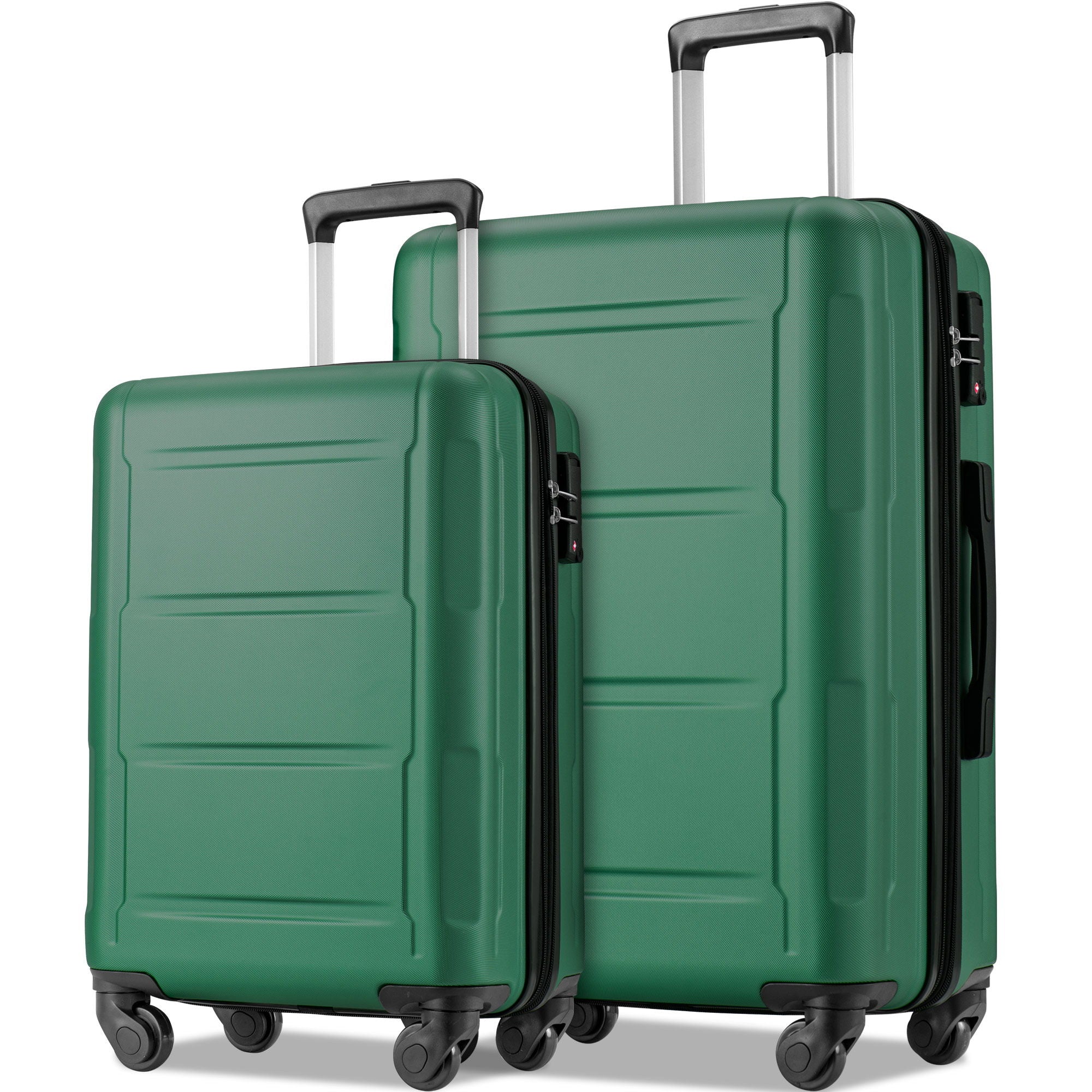 Expanable Spinner Wheel 2 Piece Luggage Set ABS Lightweight Suitcase With Tsa Lock 20&quot; / 28&quot;