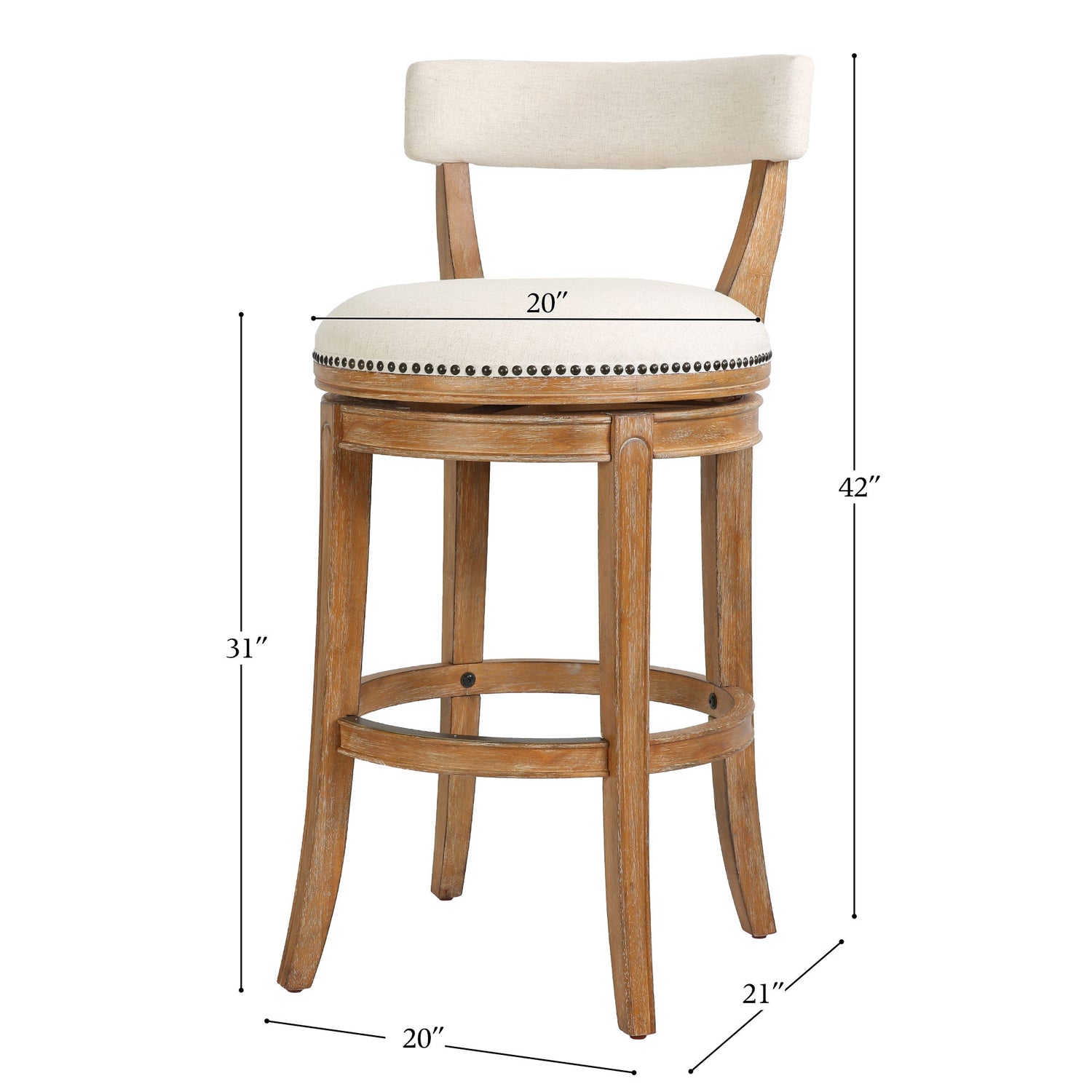 Stool &amp; Upholstered Seat And Back