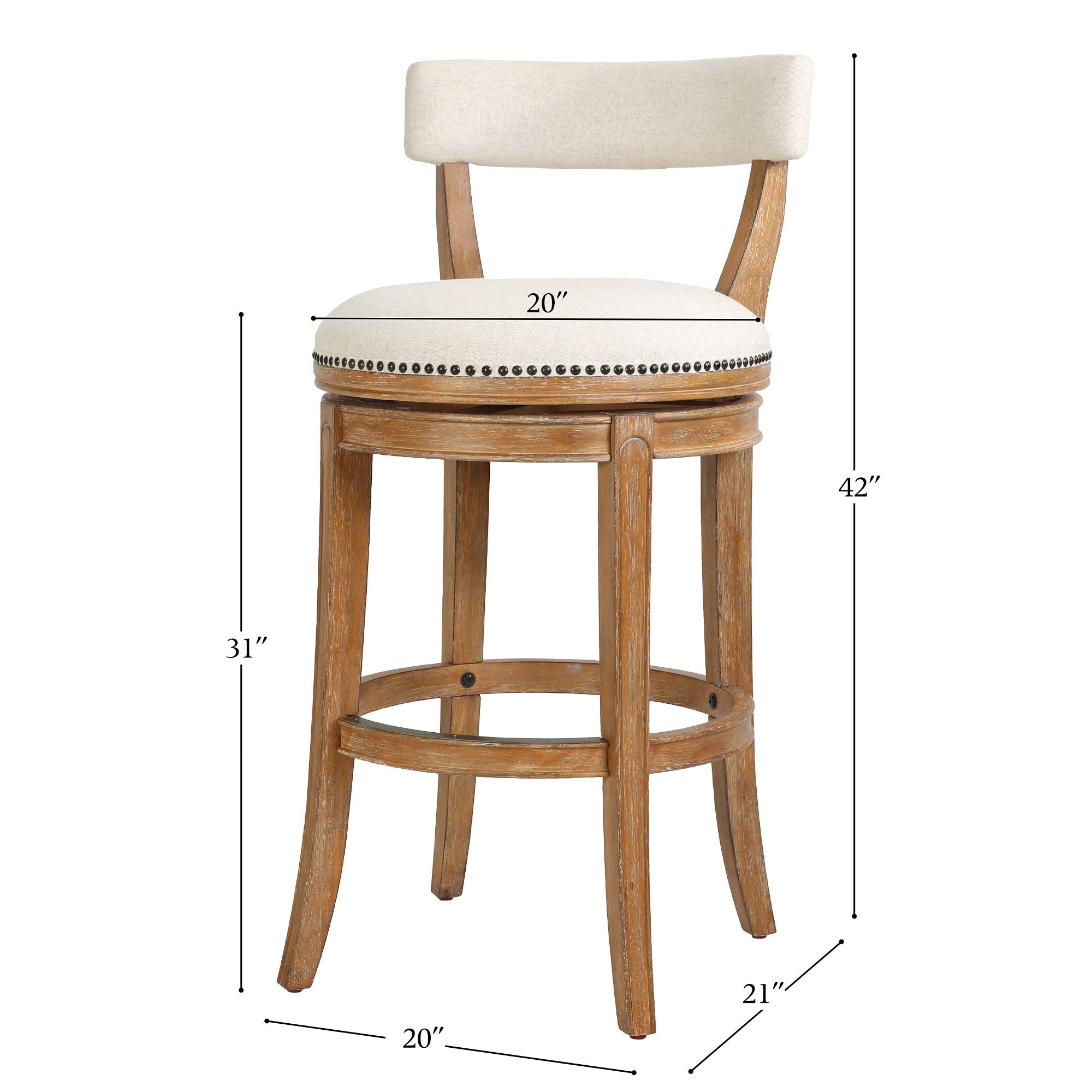 Stool &amp; Upholstered Seat And Back