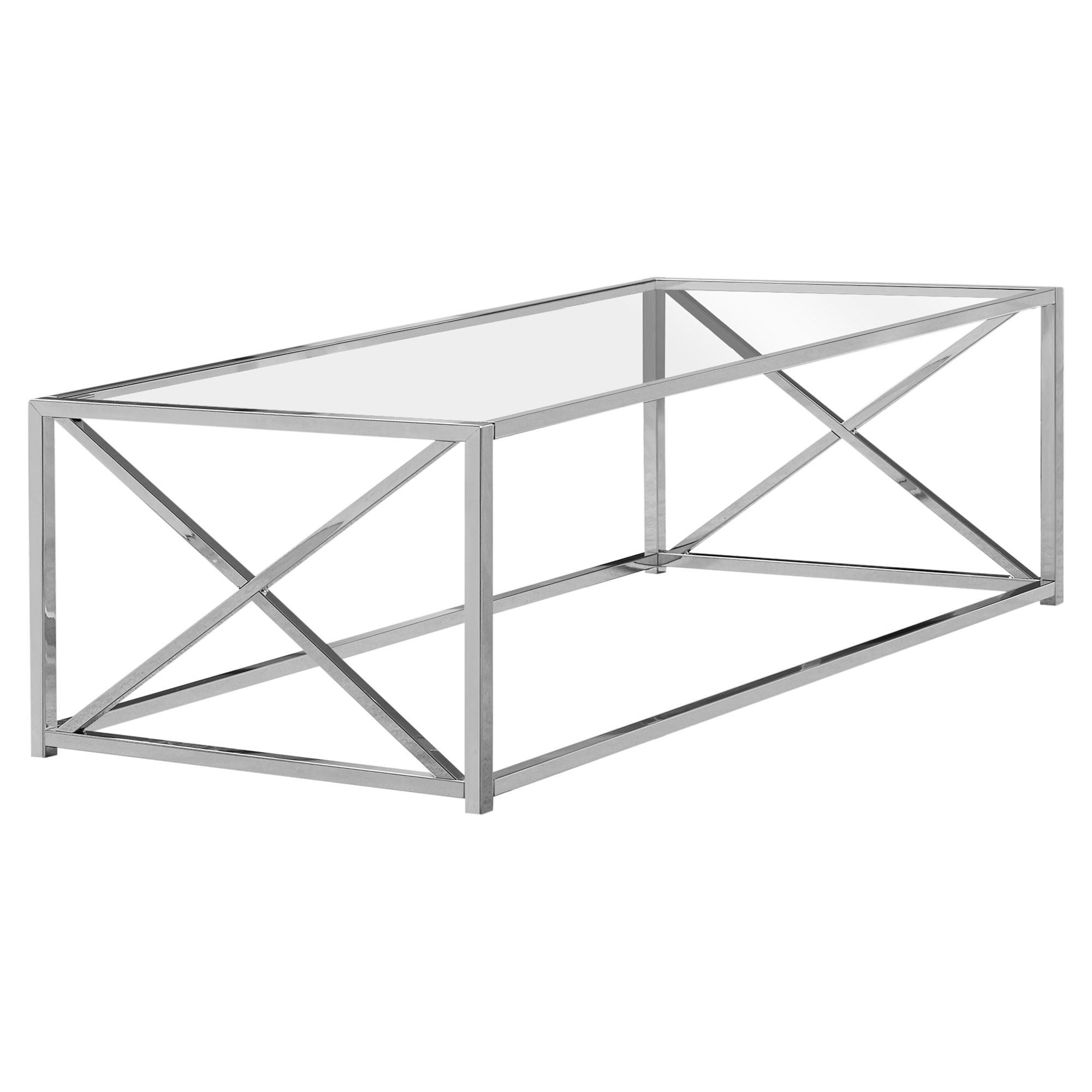 Table, Rectangular, Contemporary &amp; Modern - Chrome