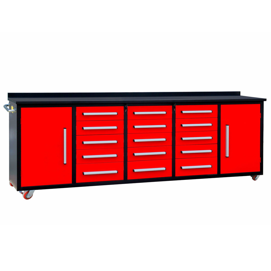 Storage Cabinet With Work Bench (15 Drawers &amp; 2 Cabinets)
