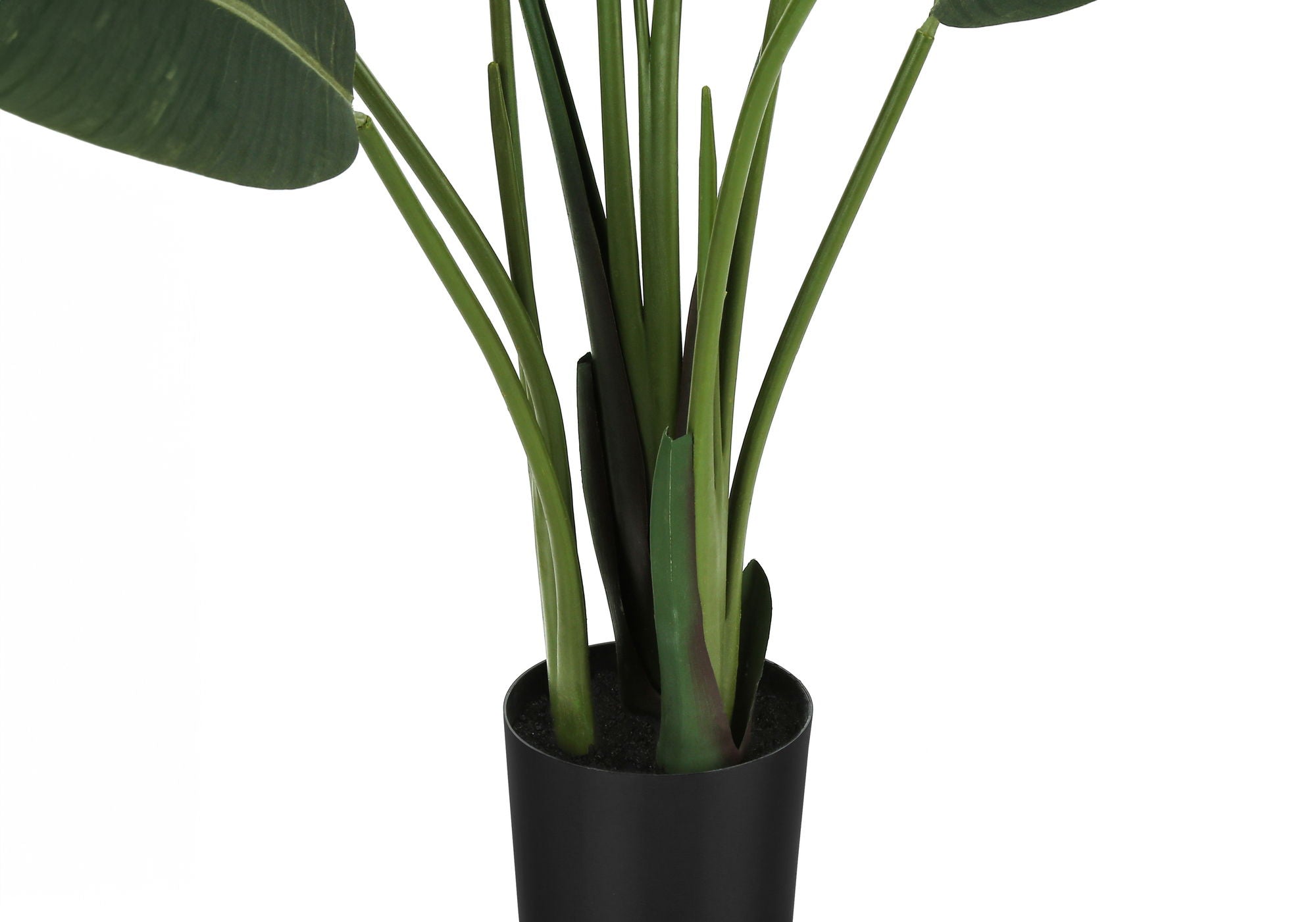 60&quot; Tall, Artificial Plant, Bird Of Paradise Tree, Indoor, Faux, Fake, Floor, Greenery, Potted, Decorative - Green / Black