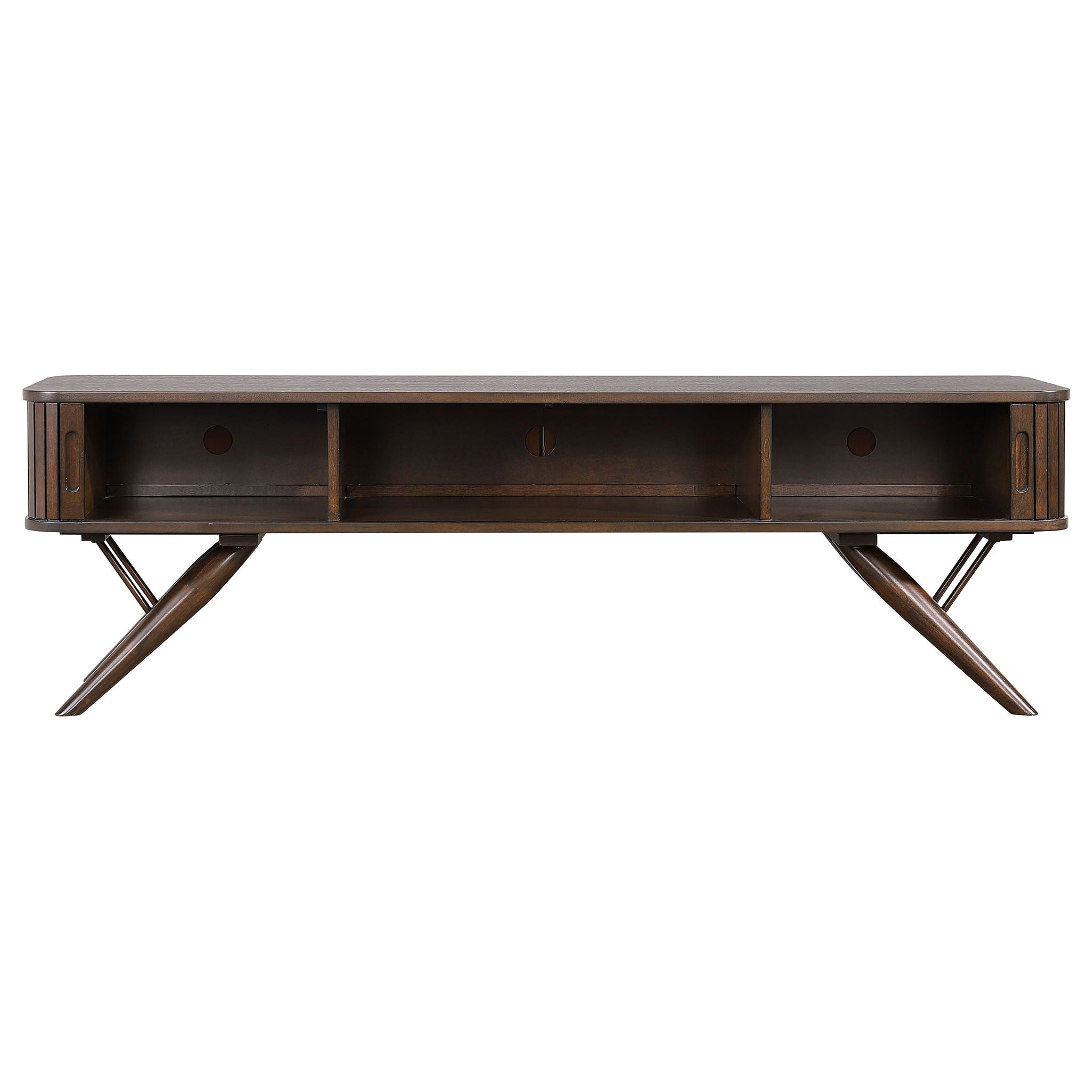 Stewart - TV Stand With Sliding Doors - Walnut