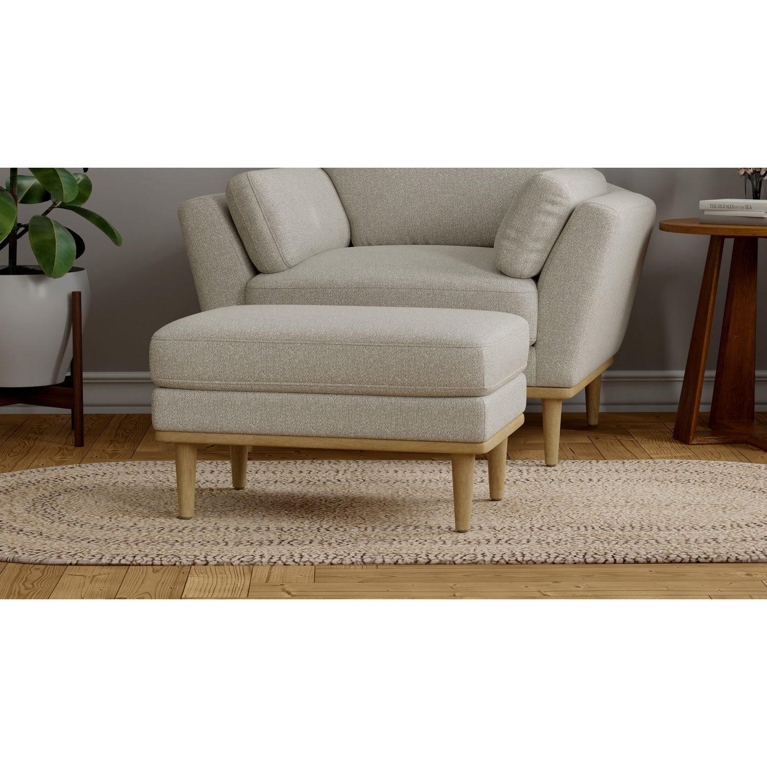 Chair Ottoman - Tan